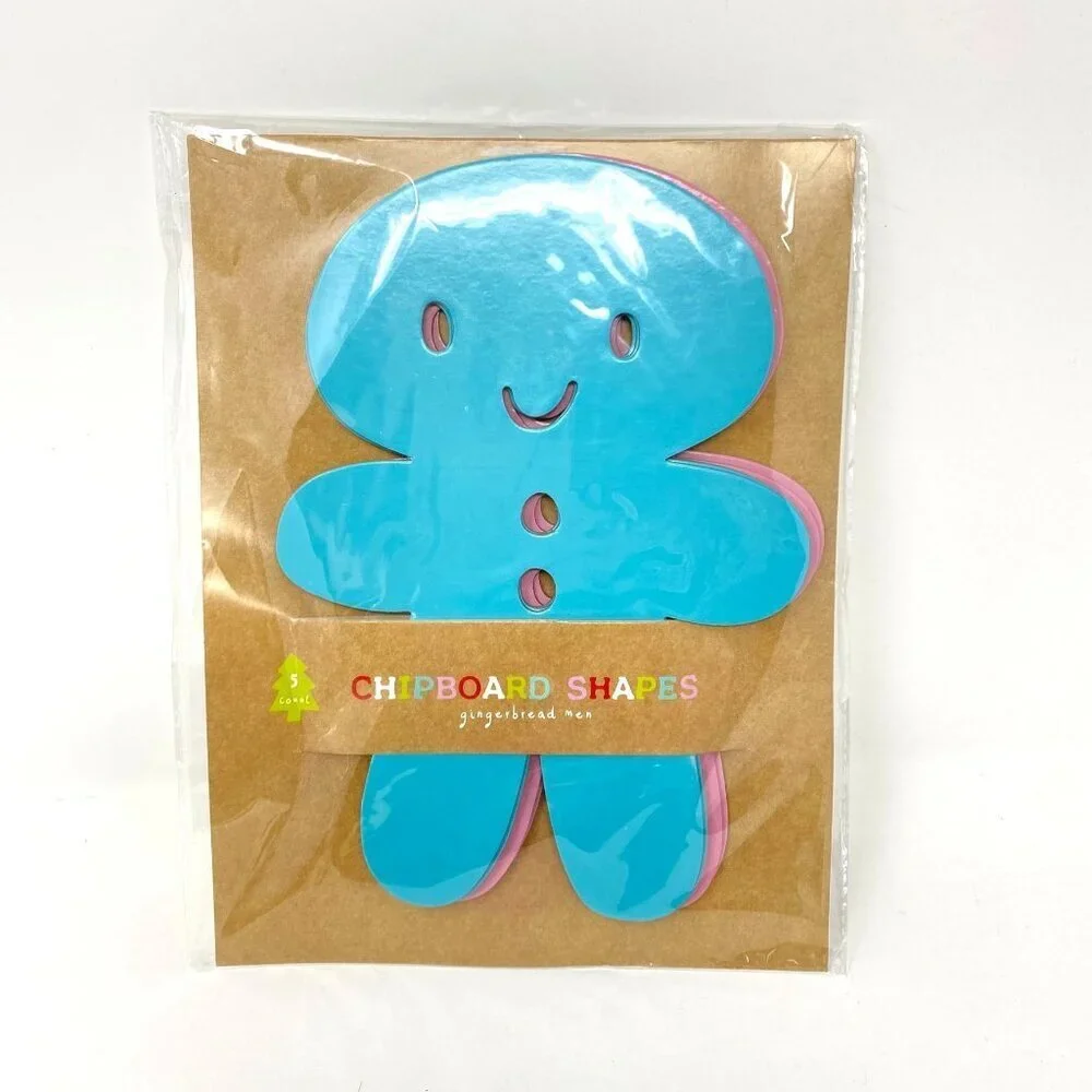 Target Gingerbread Men Chipboard Shapes 5 Count School Decor Teachers Scrapbook